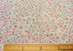 Concord Joan Kessler Cotton Quilt Fabric Mini Rose Floral Print 96″ x 40″