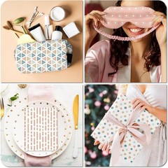 Pastel Boho Fat Quarters – 12 Unique Cotton Fabric Bundles for Sewing & Quilting