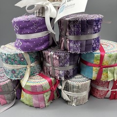Lot Of 10 X 2.5” Jelly Roll Assorted Colors