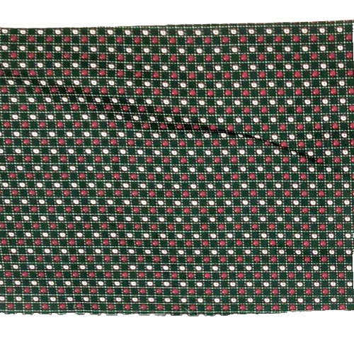 New Jo-ann Fabrics 32 “W X 12” L Red Apples on Dark Green Cotton Craft Quilt Sew