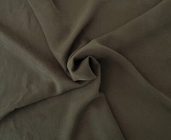Olive 100% Cupro Tencel Twill (Gabardine) Fabric by the Yard Made in USA 6/22