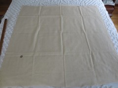 5017. Woven SPECKLED NATURAL Cotton or Linen FABRIC – 44-1/2″ x 1-1/8 yds.