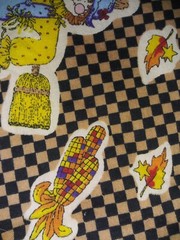 Springs Industries Harvest Spirits Cotton Fall Themed Fabric 2.75 Yards x 43″W