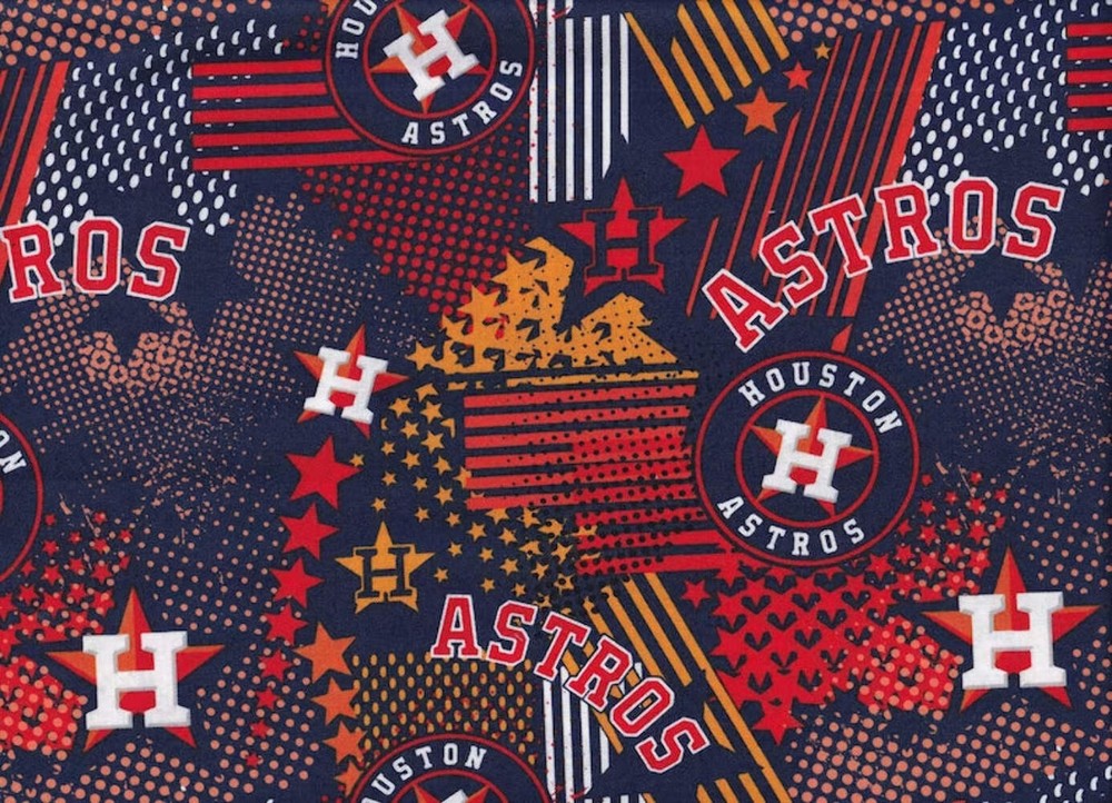 Houston Astros 44″ Wide MLB American League West Cotton Fabric