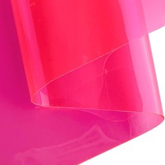 | 12 Gauge Clear Tinted Plastic Vinyl 16″x48″ See Through Vinyl Fabric-Pink