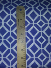 Richloom Solarium Outdoor Fabric~Blue White Geo Polyester Canvas~3 Yards x 54″ W