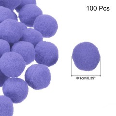 Pom Felt Balls Fabric 1cm 10mm Lavender Purple for Crafts Project DIY 100 Pcs