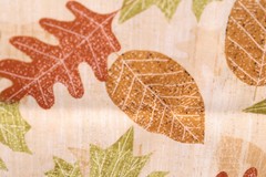 108″L x 44″ W David Textiles Simple Living Leaf Theme Maple Oak Gingko Trees