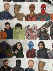 RARE Marvel Avengers Infinity War 2 Yds Cotton Fabric CP 67843 Springs Creative