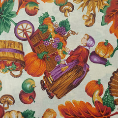 Thanksgiving Fall Autumn Themed Cotton Fabric Lot Cranston Robert Kaufman