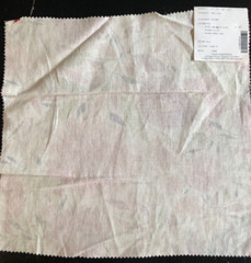 CLARKE & CLARKE Zinnias in Autumn 17 1/2 x 17 3/4″ Linen Floral Fabric Sample