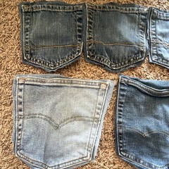 Denim Jean pockets for crafting and sewing projects, Levi, ariat, wrangler, AE +