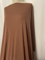 100% Rayon Matte Jersey Light Chocolate Brown Color Fabric By The Yard 58″ Wide