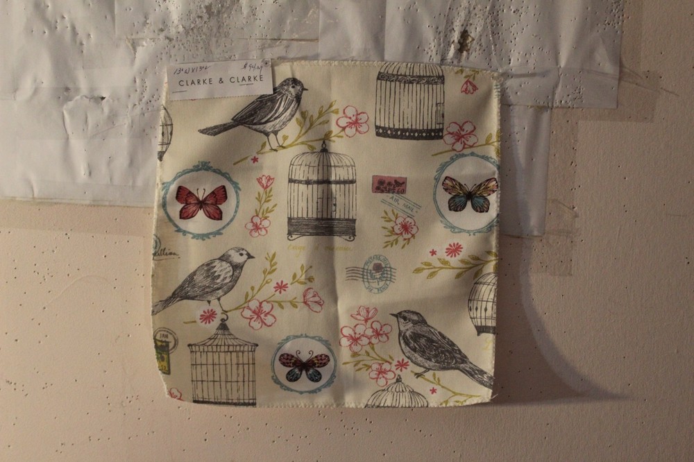 Clarke & Clarke Melodie Birds and Butterflies Various Colors and Sizes