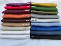 Plain 100% Linen Fabric Material Linens curtains mask dress textile -55” wide