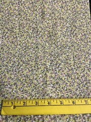 VTG Small Bows w/ Pink Yellow Green on White Florals Cottagecore BTFE