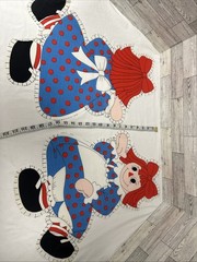 Vintage Spring Mills Inc RAGGEDY ANN ‘Cut Sew & Stuff’ Fabric Panel – Cut