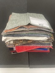 Fabric Samples Square Jab, Chivasso, Carlucci Lot of 90 PC Multi Color Design