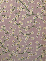 Sheer White felt floral Specialty fabric 2 pieces 93×44” 104×44”