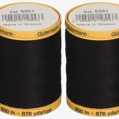Black Cotton Thread 2 Pack 1752 Yards