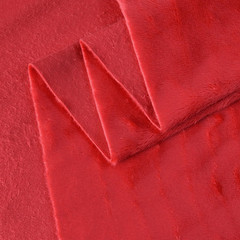 Red Super Soft Minky Fabric by the Yard, 36″X60″ | Short Pile Smooth Plush Mater