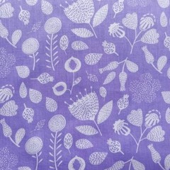 Vintage Floral Precut Fabric Squares 10×10, Purple Yellow Layer Cake Fabric for