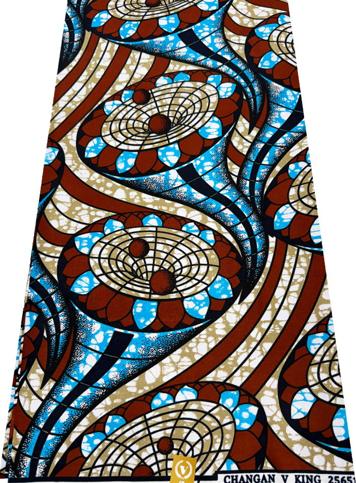 Polyester High Quality Design – Sky Blue Brown White Light Brown Navy Black