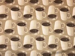 1-1/2 Yds x 54″ Heavyweight 100% Cotton Home Decor Upholstery Fabric Cup Coffee