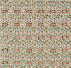 WILLIAM MORRIS CURTAIN FABRIC DESIGN Little Chintz 2.1 METRES OLIVE/OCHRE