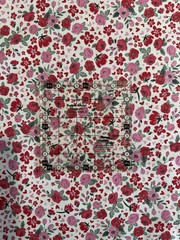 XL SCRAP 10X22 Valentine Fabric: Red and Pink Roses & Peonies $1.32 Shipping