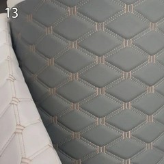 100x158cm Faux Leather Quilted PVC Fabric Car Interior Upholstery Mat