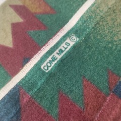 Cone Mills Chamois Flannel Fabric Southwestern Aztec Native Rare 59″ W x 72″ L