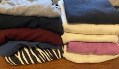 Lot Of 10 Cashmere Sweaters Cutters Crafts Lot UpCycle Flawed, Cutter Bundle!