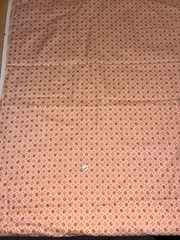 4 YDS COTTON FABRIC VTG PINK WITH TINY FLOWERS UNBRANDED