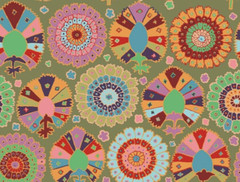 KAFFE FASSETT TURKISH DELIGHT MOSS GREEN GP81 fat quarter original issue
