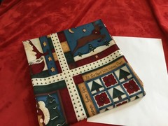 Leslie Beck 20 Cheater Block Quilt Fabric Panel Christmas Angel Snowmen USA