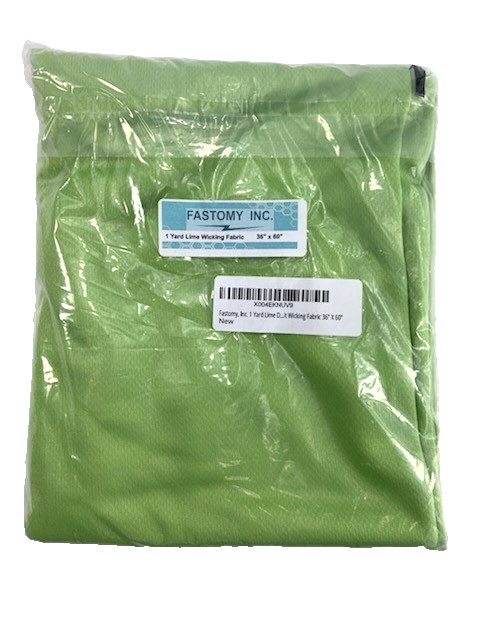 1 Yard LIME Green Dri Fit Active Wear Knit Wicking Fabric – 36″ x 60″