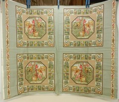 Humberto Padron Fabric Traditions Beautiful Birds Pillow Square x 4 Panel