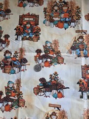 Scarecrow Cotton Fabric Brother Sister Design Studio 1 Yard New