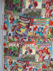Marvel SPRINGS Retro Comic Covers Multicolor 100% Cotton Fabric 31″x 43″ NEW
