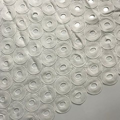 White Cord Lace Fabric Embroidery Mesh Cotton Craft Material 5 Y African Guipure