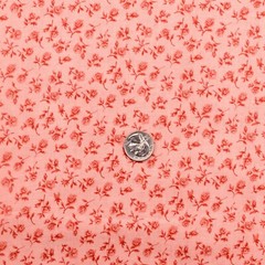 Ozark Calicos by Fabri-Quilt | Pink All Over Floral Calico Cotton Fabric | BTY