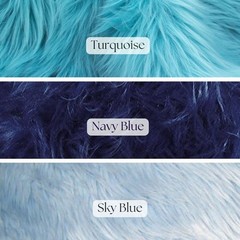 Fluffy Shaggy Faux Fur Fabric by Yard – 60″ Wide Soft Long Pile for Décor