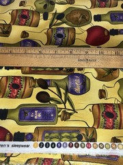 Lorilynn Simms for Creative Springs Oil & Vinegar Bottles Italian 6-3/4 yds 45w