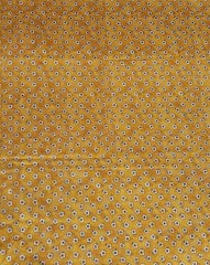 Golden Yellow Floral Fabric 1 Yard Cotton Quilting Calico Print Quilting Treasur