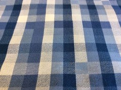 TIMELESS TREASURES #SPA-C3838- BLUE COTTON PLAID- 1 3/8 YARDS