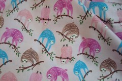 One yd Timeless Treasures SoHo Fabric Fun Sloth Pink Quilt Craft 44″ x 36″ BTY