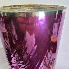 Masive 250 Yards X 25″ Ultra Thin Reflective Metallic Film Roll Magenta/ Yellow