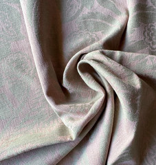 Ralph Lauren Standish Damask Bisque Designer Fabric Remnant 24″x24″