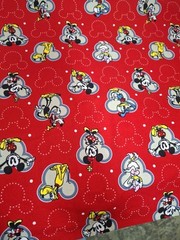 CP49160 Mickey And Friends Shorts Disney Red Fabric, 1.75 yard X 44″